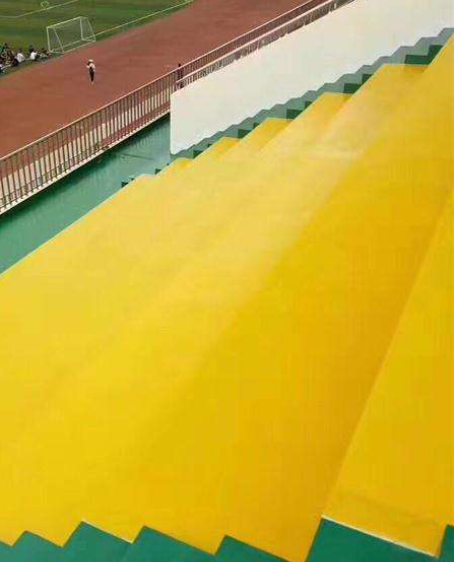 东河球场台阶翻新修补改造